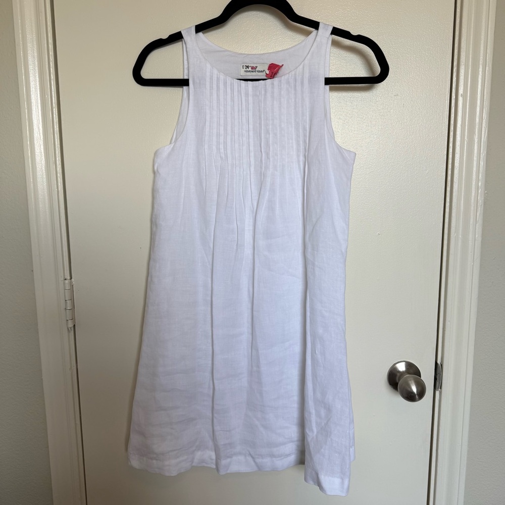 Vineyard Vines White Halter Sundress